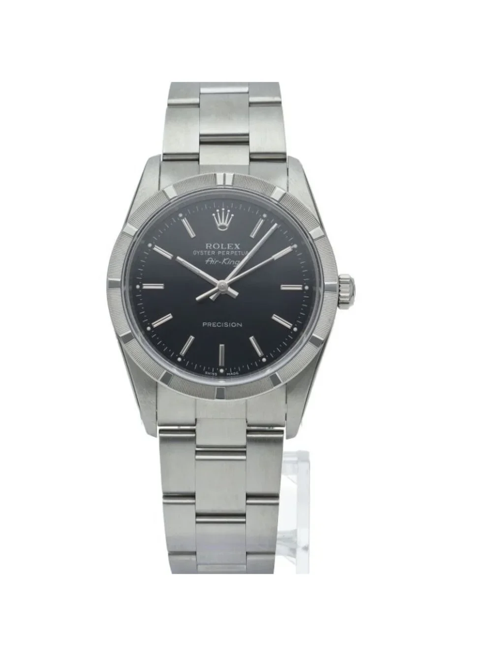 Rolex Air King SS Watch Black